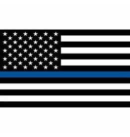 Flag - 3'x5' - Police Blue Line