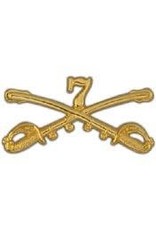 Pin - Army Cavalry Swords 7th, 2 1/4"