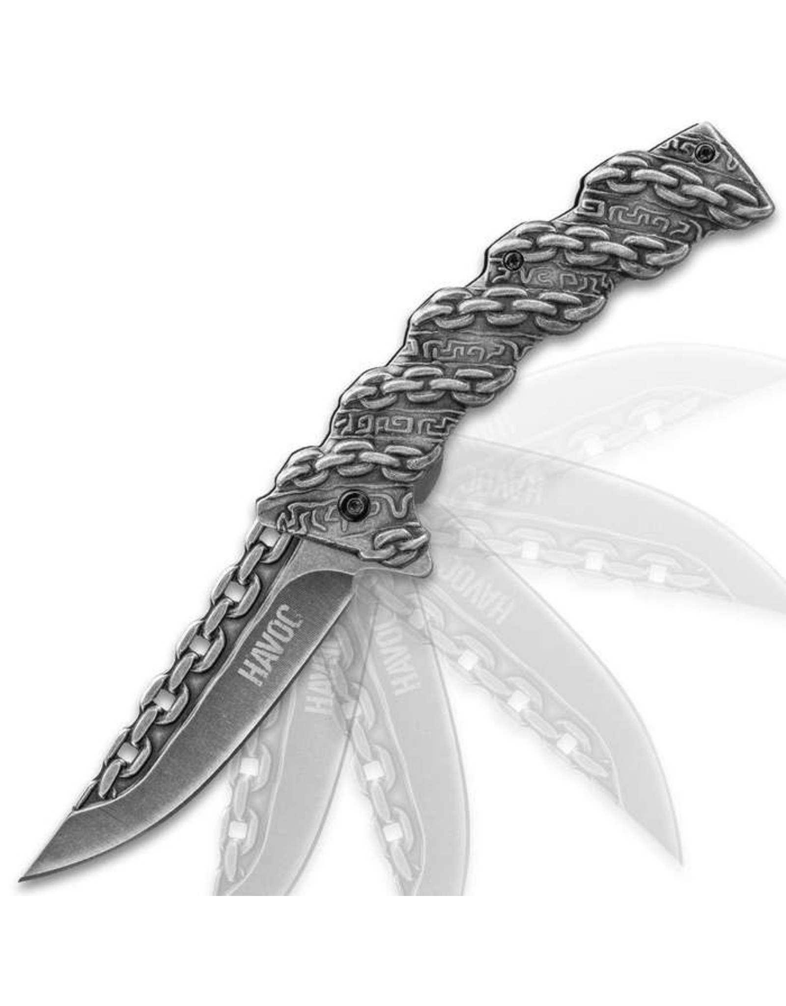 Havoc Chain Link Assisted Opening Pocket Knife - Military Outlet