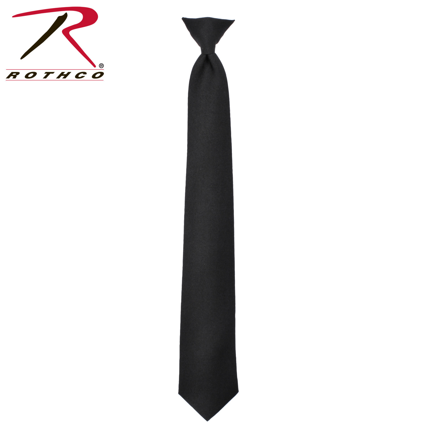 Mens Clip on Ties Solid Uniform Clip-on Neck Ties for Police and