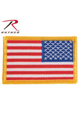 Reverse US Flag Patch USA RWB