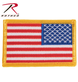 Reverse US Flag Patch USA RWB