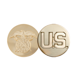 Enlisted Pin - Quartermaster and US Gold