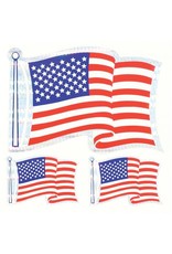 Decal - Wavy Flag - 3 Pack