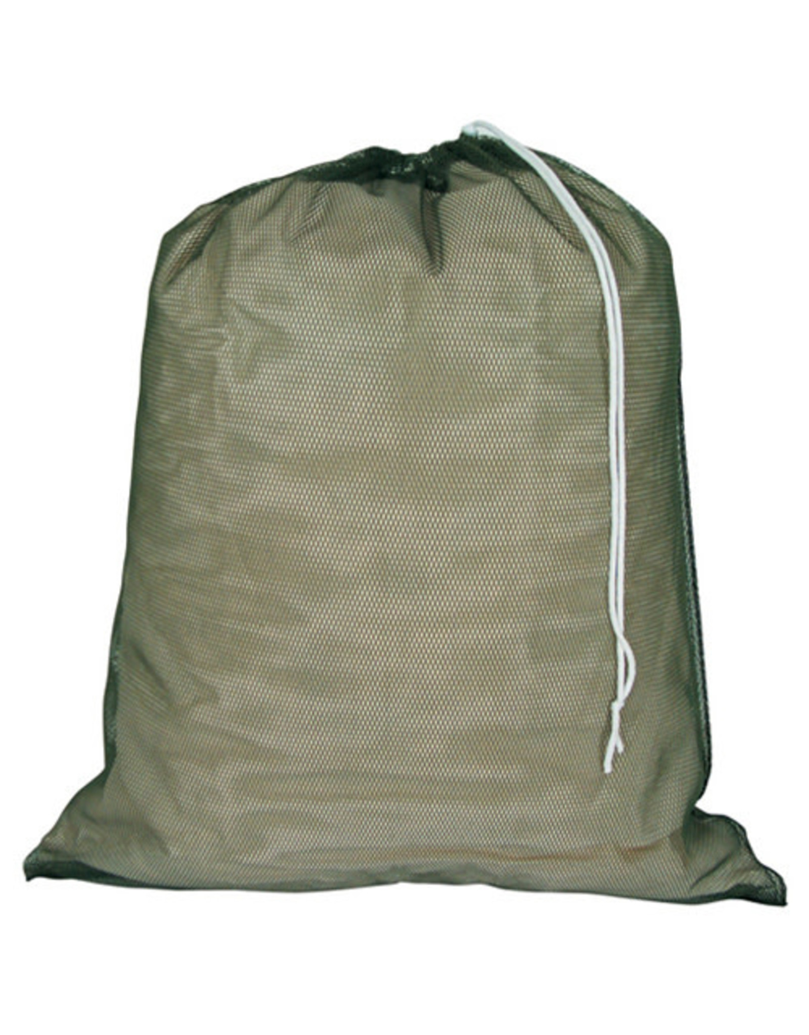 Army Green Mesh Laundry Bag with Drawstring