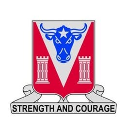 82nd Engineer Battalion Unit Crest "Strength and Courage"