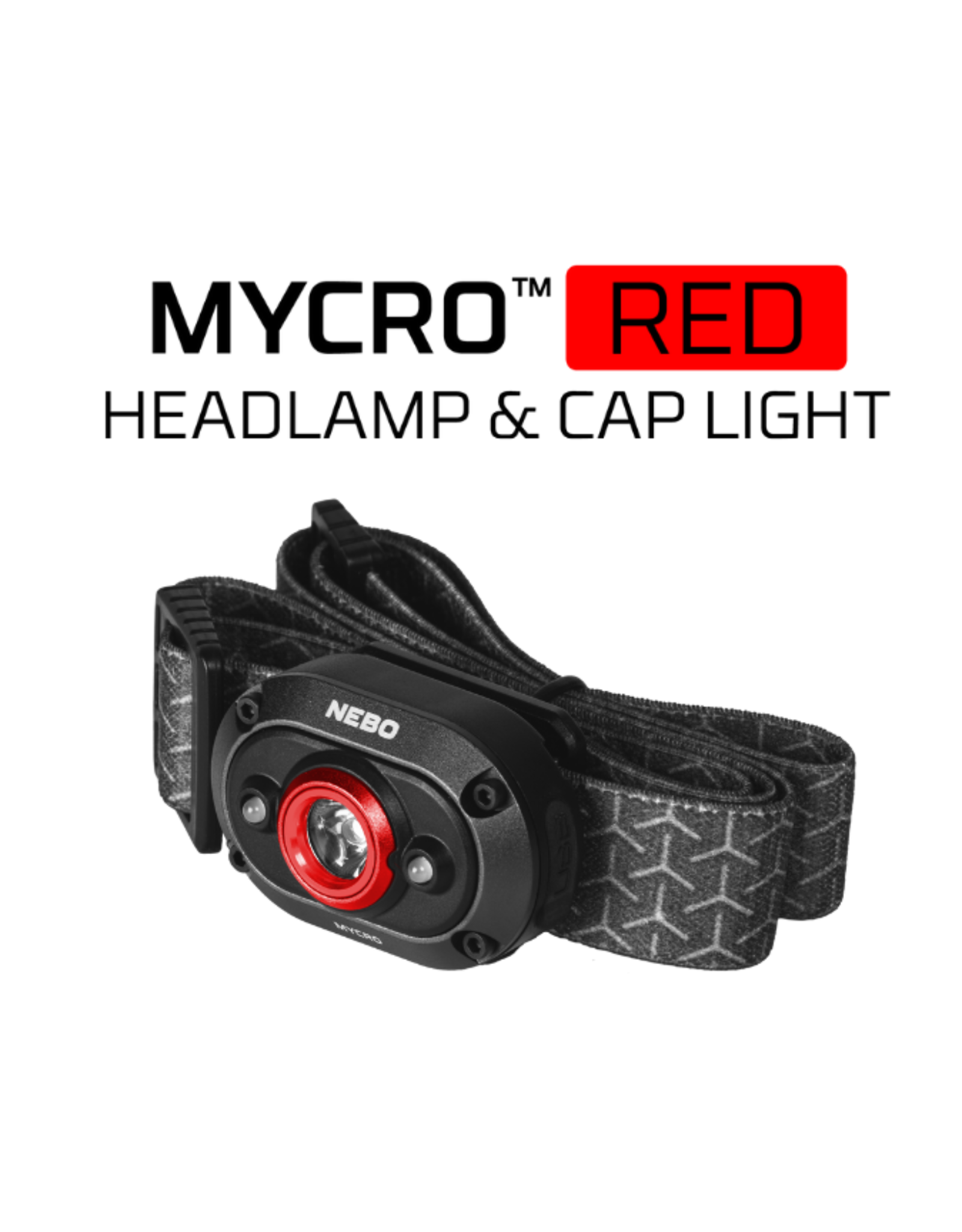 Nebo Mycro Rechargeable Headlamp (RED LIGHT ONLY)