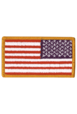 Reverse US Flag Patch Full Color W/Hook