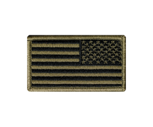 USA Flag Air Force Logo USAF Subdued Hook Fastener Patch (2PC Bundle MA1-MT2 ) E