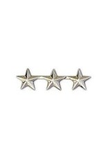 Pin  - Army General Star A3 Silver