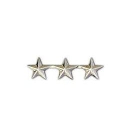 Pin  - Army General Star A3 Silver