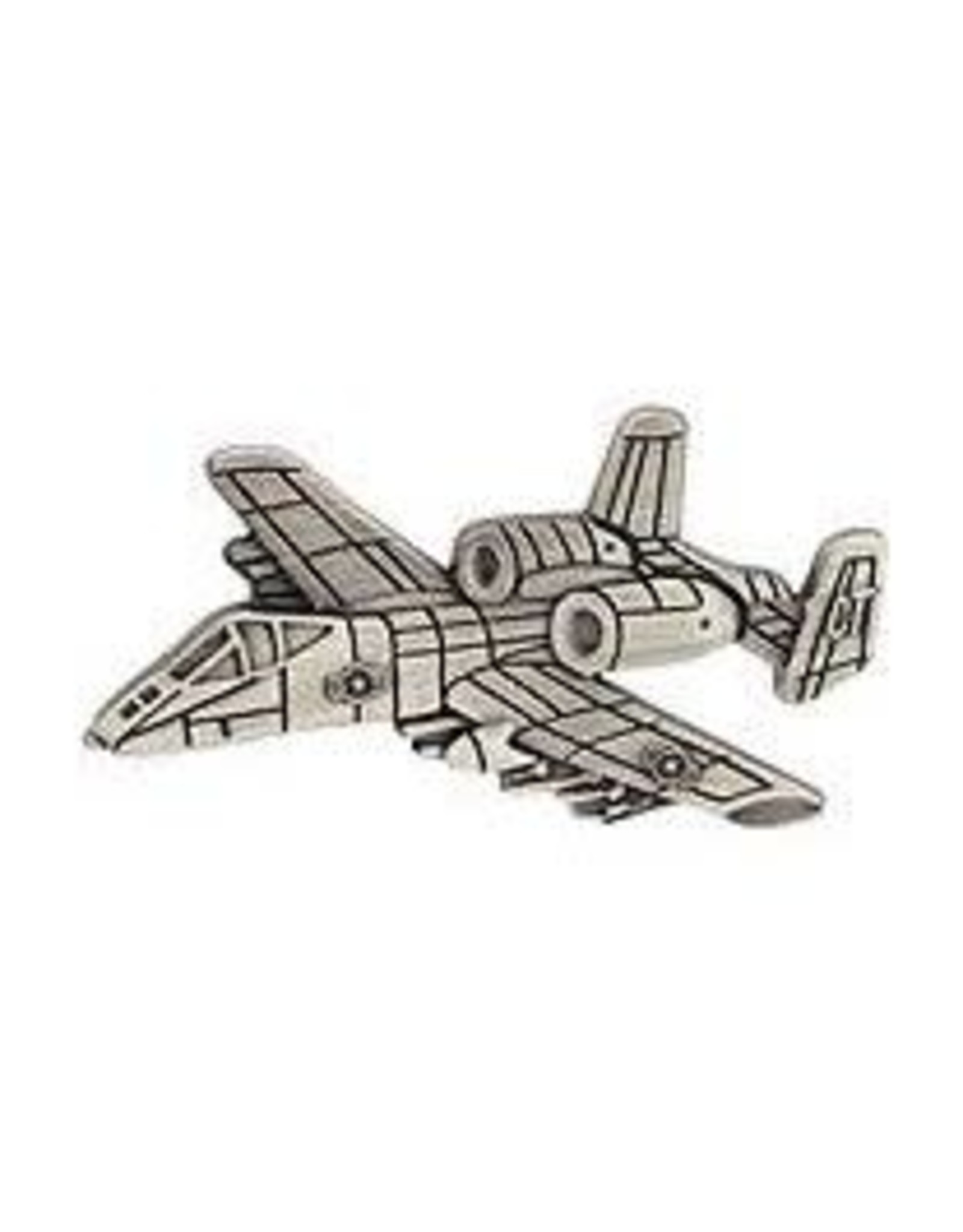 Pin - Airplane A-10 Warthog Thunderbolt Pewter 2 1/2"