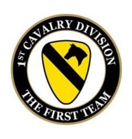Pin - Army 1st Cavalry Division "The First Team"