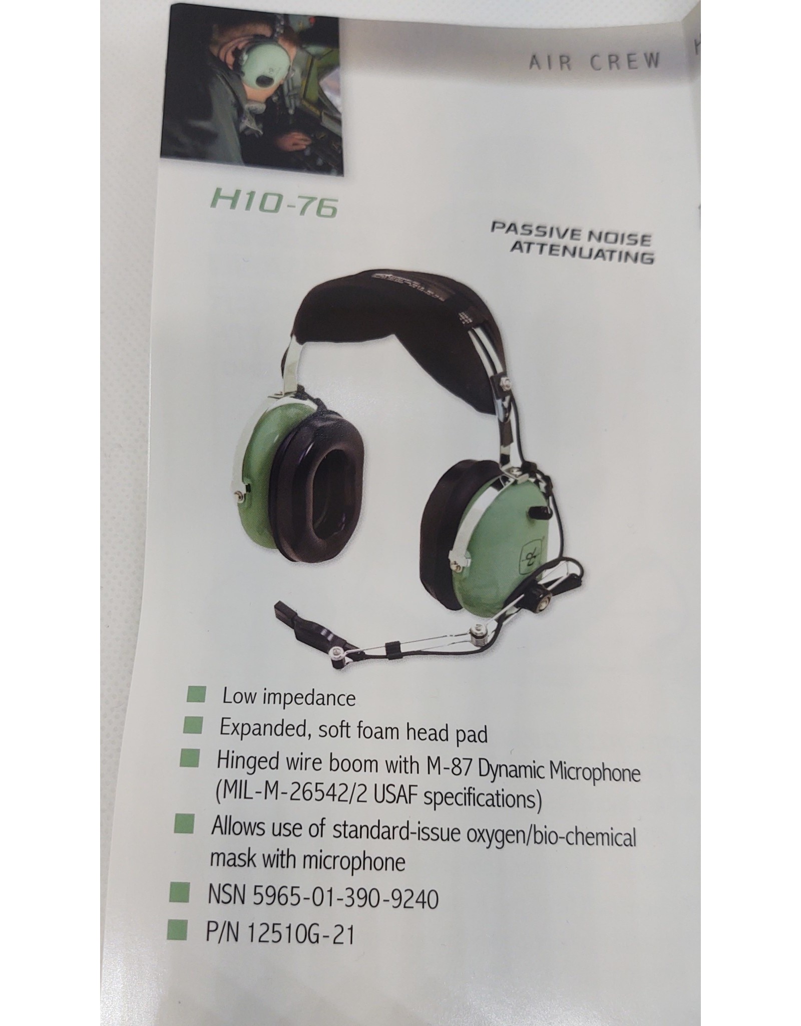 David Clark H10-76 Headset