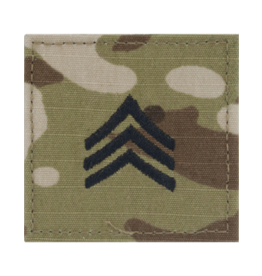 Embroidered Rank W/ Hook - SGT / E5 Sargeant Scorpion