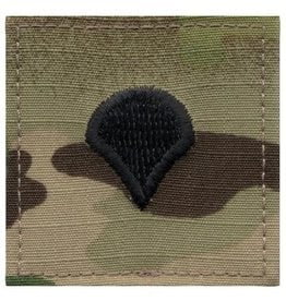 Embroidered Rank W/ Hook - SPC / SPEC-4 Specialist Scorpion