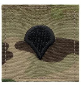 Embroidered Rank W/ Hook - SPL / SPEC-4 Specialist Scorpion