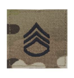 Embroidered Rank W/ Hook - SSG / E6 Staff Sargeant Scorpion