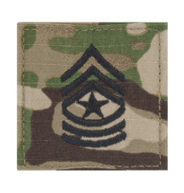 Embroidered Rank W/ Hook - SSM / Sergeant Major Scorpion