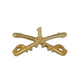 Pin - Army Cavalry Swords 1st, 2 1/4"