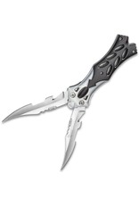 Dual Twin Blade Fantasy Folding Pocket Knife - Black