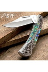 Timber Wolf Gentleman’s Abalone Pocket Knife
