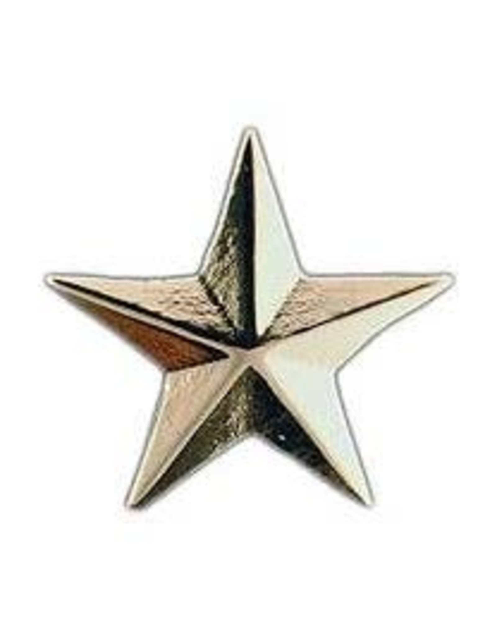 Pin - Army General Star A1 Silver 11/16"