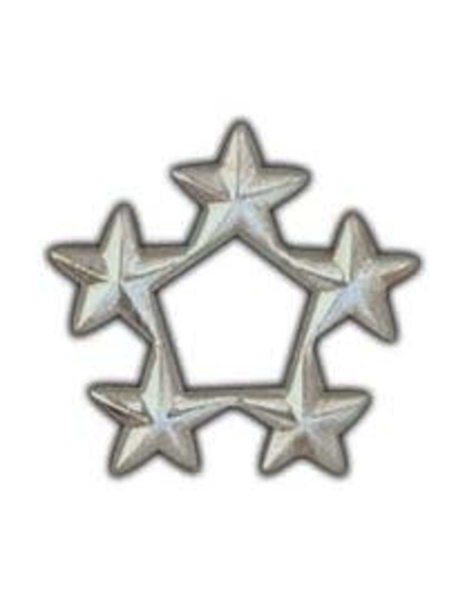 Pin - Army General Star A5 Silver, 7/16" Stars