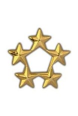 Pin - Army General Star B5 Gold, 7/16" Stars