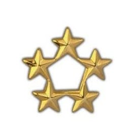 Pin - Army General Star B5 Gold, 7/16" Stars