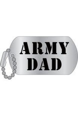 Pin - Army Dad Dog Tag w/ Chain