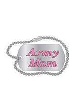 Pin - Army Mom Dog Tag w/ Chain