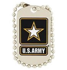 Pin - Army Star, Dog Tag