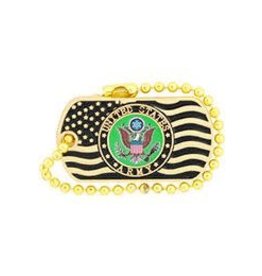 Pin - Army Logo w/ USA Flag