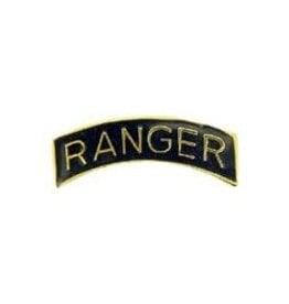 Pin - Army Ranger Tab Gld/Blk