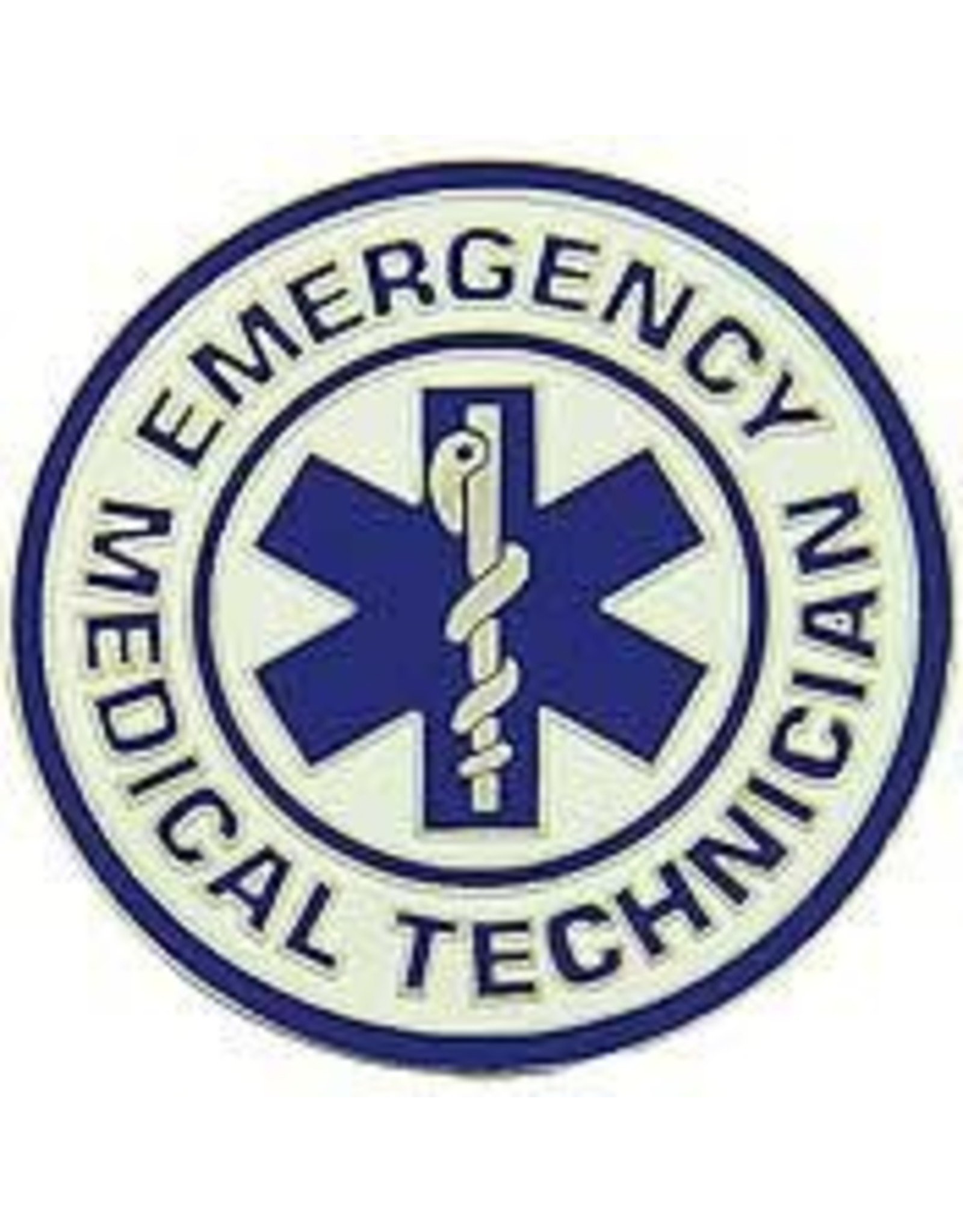 Pin - EMT Logo - Emergency Medical Technician , 1-1/2"