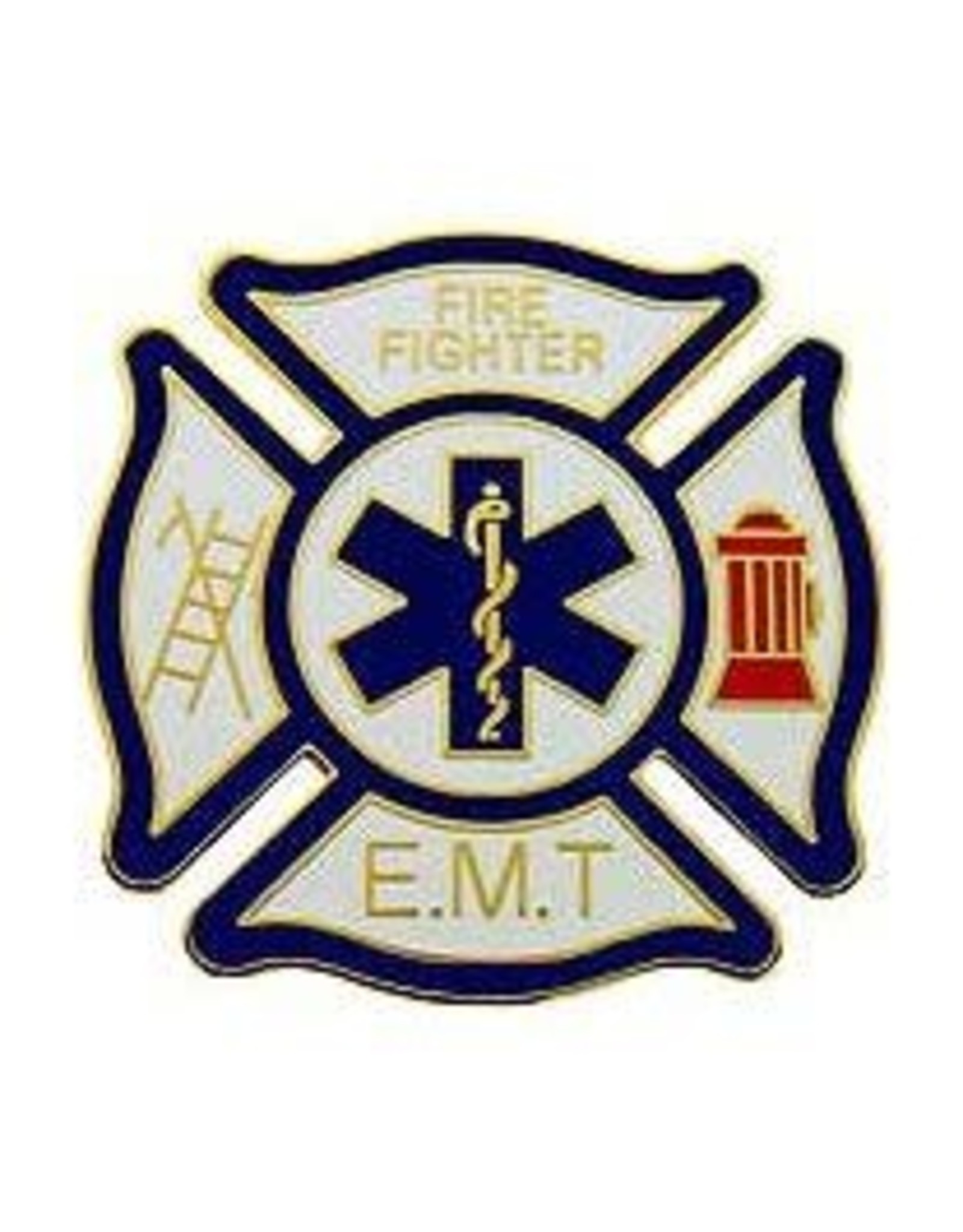 Pin - Fire & EMT (Med), 1 1/2"