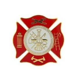 Pin - Fire Dept Axe Red (Med), 1 1/2"