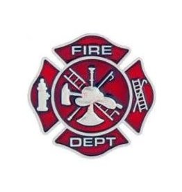 Pin - Fire Dept Axe White