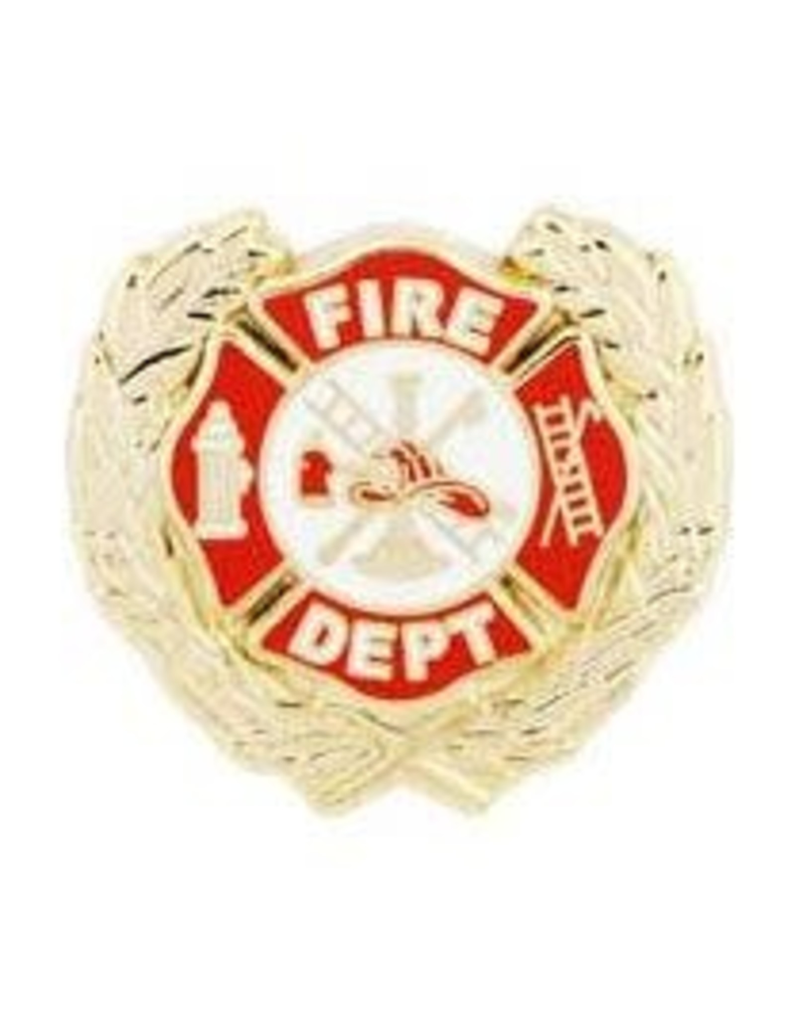 Pin - Fire Dept Logo Wreath