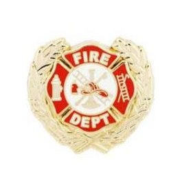Pin - Fire Dept Logo Wreath