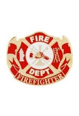 Pin - Fire Dept VFD Red, 1 1/2"