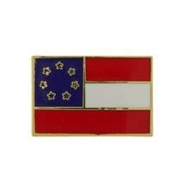 Pin - Flag USA 1st National, Stars and Bars