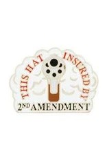 Pin - Gun, This Hat Insured by 2nd Amend