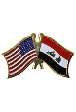 Pin - Iraq & USA Flag