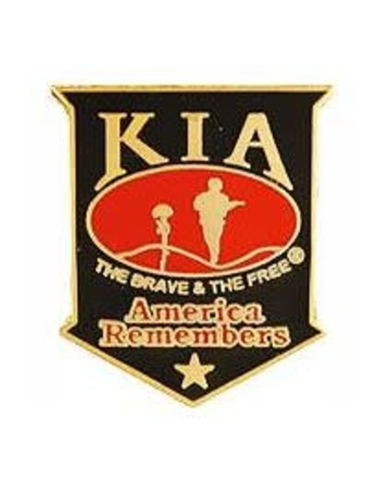 Pin - KIA America Remembers Blk/Red