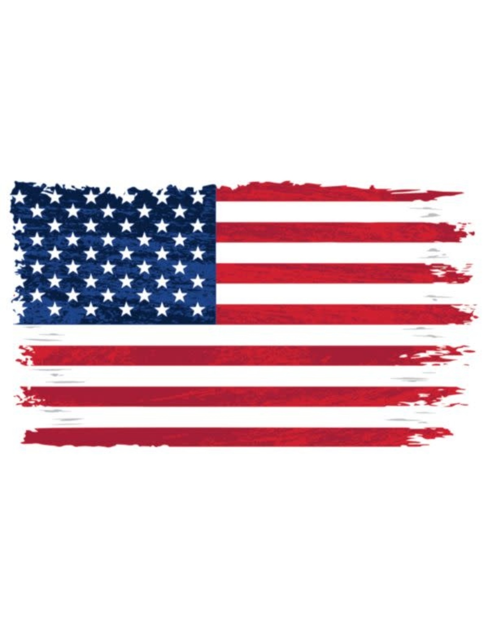 Decal - USA Flag - Distressed 3.1" x 5.5"