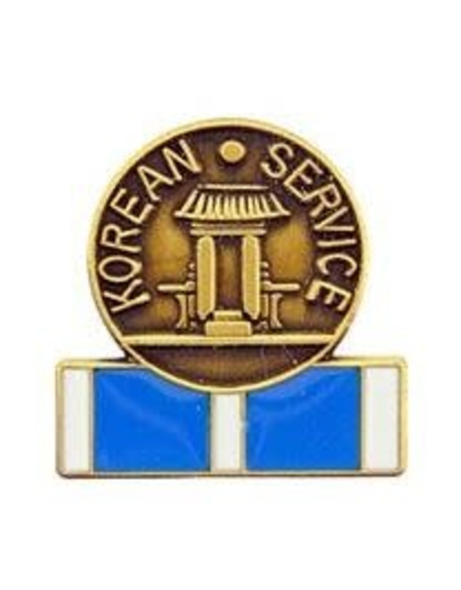 Pin - Korea Service Medal & Ribbon