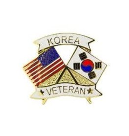 Pin - Korea Veteran w/ Flags