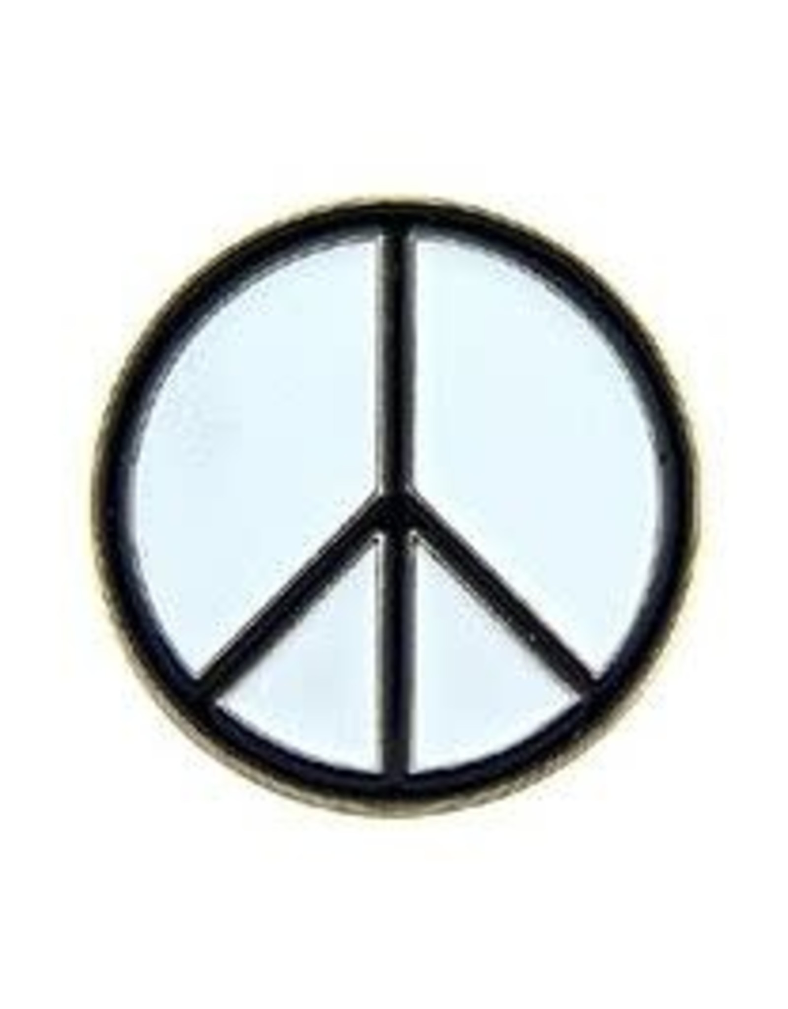 Pin - Peace Sign Blk/White